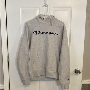 Champion Gray Heather Hoodie Sweatshirt